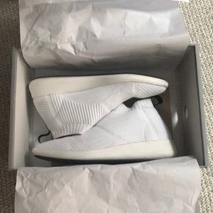 Com + Sense white sneakers